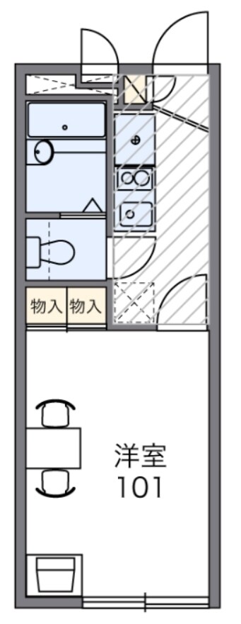 レオパレスルーチェの物件間取画像