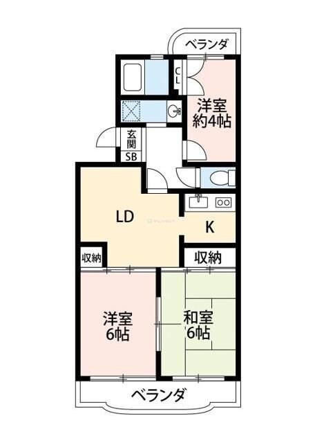 パールメゾン鏑木の物件間取画像