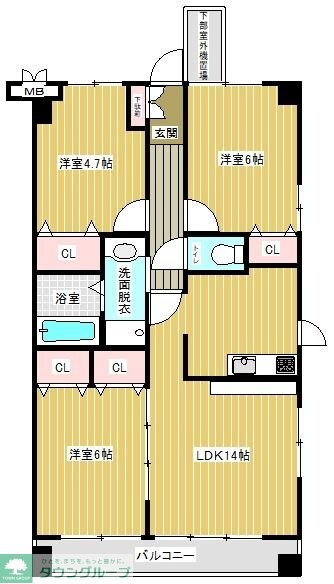 サンシャイン柏の葉の物件間取画像