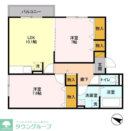 ステラ前ヶ崎の物件間取画像