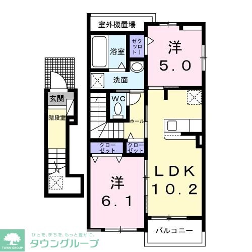 シャルマン　コリーヌの物件間取画像