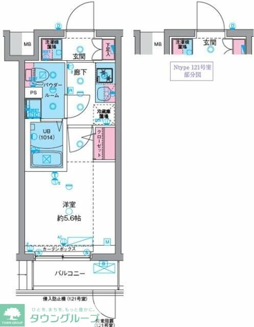 GENOVIA天王台の物件間取画像