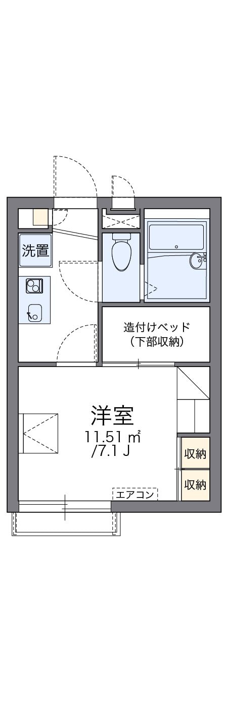 レオパレススズキの物件間取画像