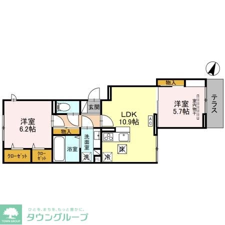 エスクレアの物件間取画像