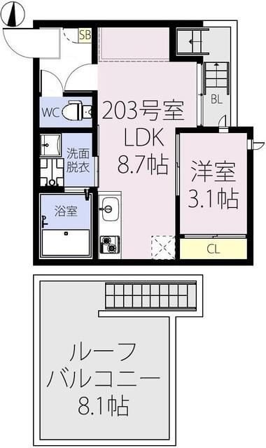 ＧＲＡＮＤＴＩＣ越谷レイクタウンMの物件間取画像