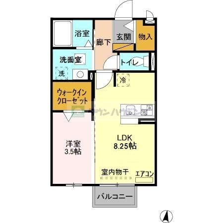 グリーンコートの物件間取画像