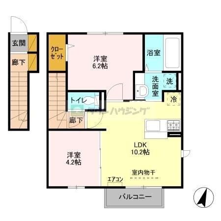 エスポワールIIの物件間取画像