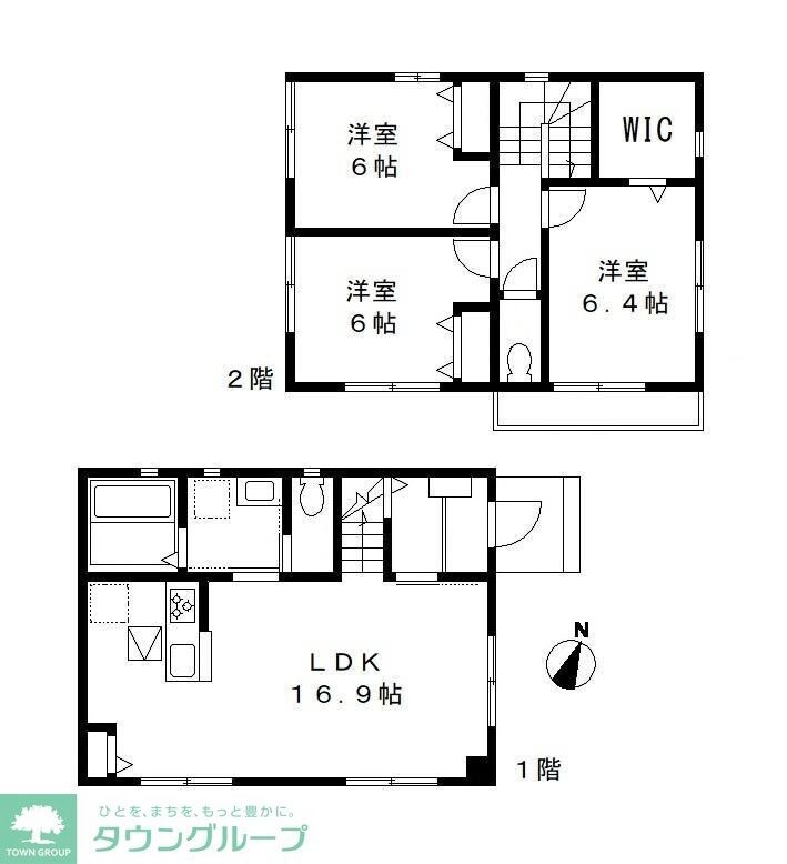 西初石戸建貸家 Aの物件間取画像