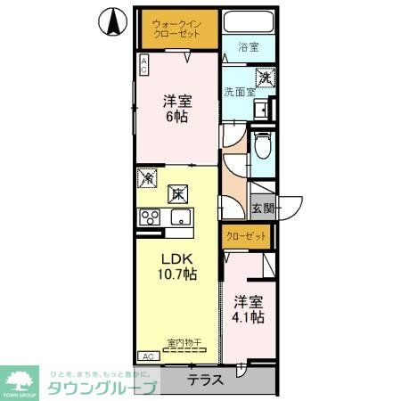 （仮）D-ROOM高富1丁目PJ　C棟の物件間取画像