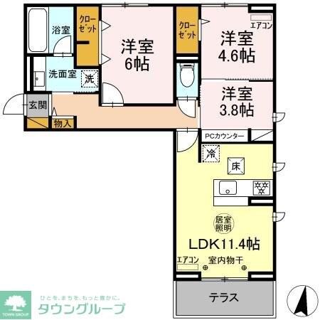 グリーンヴィラ　ピッケルの物件間取画像