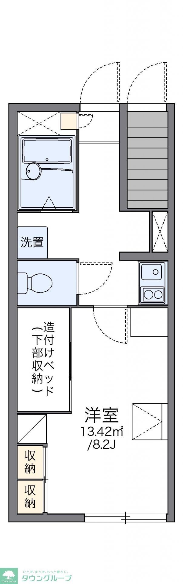 レオパレス前ヶ崎の物件間取画像