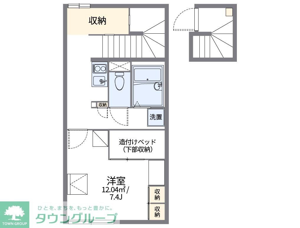 レオパレスプルメリアの物件間取画像