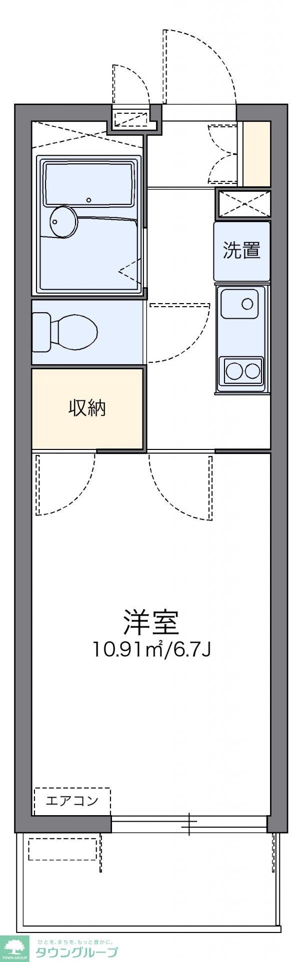 レオパレスアズーラの物件間取画像