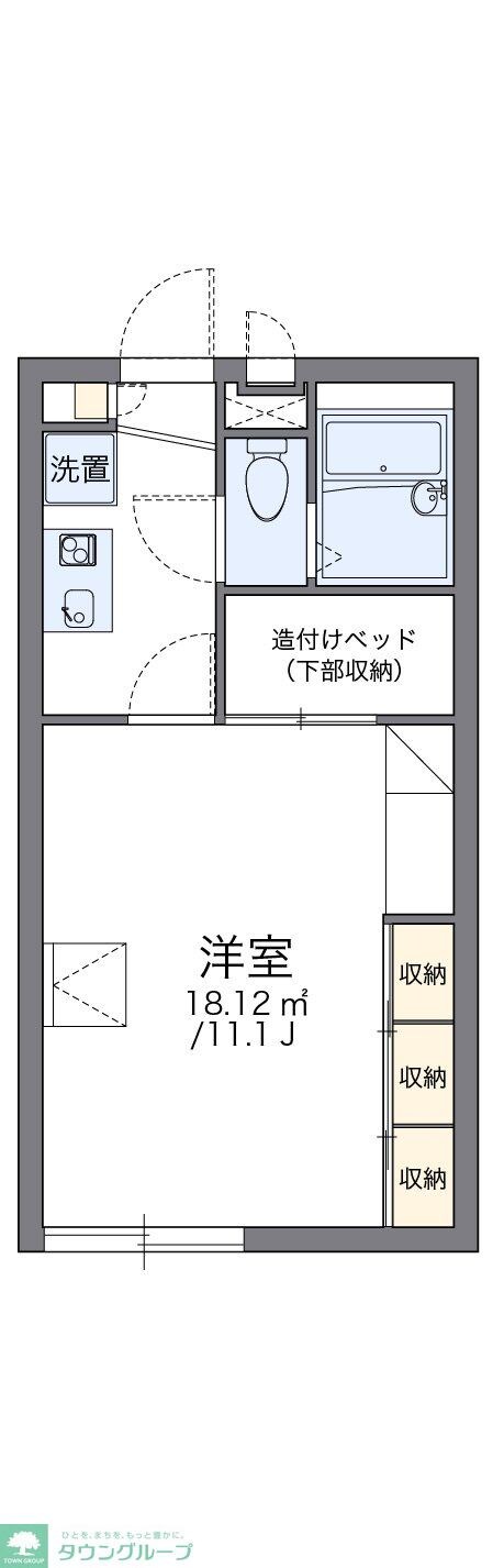 レオパレス桜IIの物件間取画像