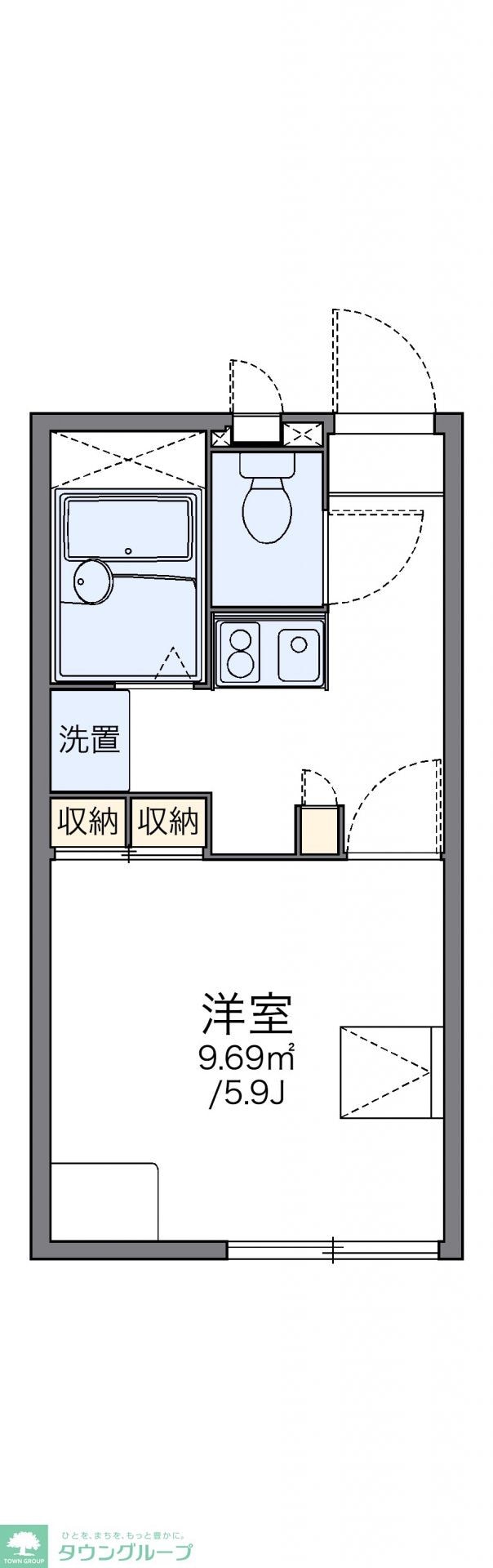 レオパレス輝の物件間取画像