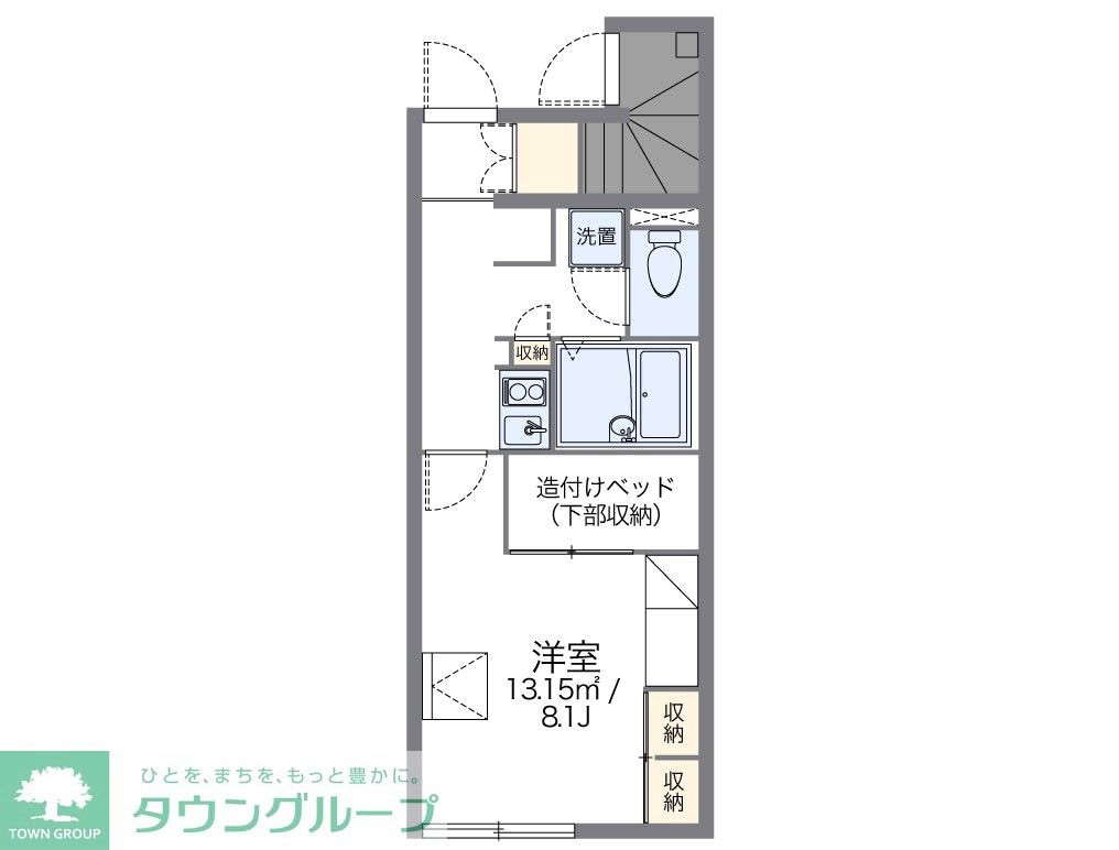 レオパレスオークヒルズＣの物件間取画像