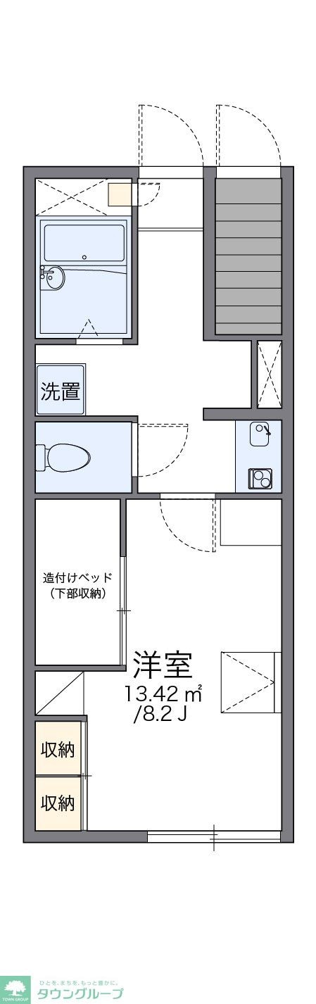 レオパレスブランフルール桜台の物件間取画像