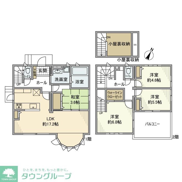 宮園戸建の物件間取画像