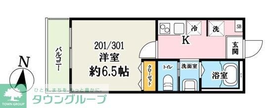 (仮称)キャメル吉川美南4　東棟の物件間取画像