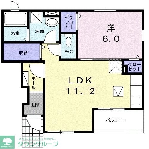 エスカレントIIの物件間取画像