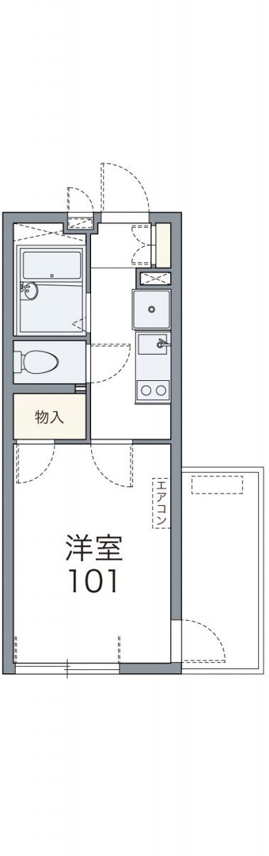 レオパレスフィオーレ船橋の物件間取画像