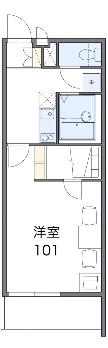 レオパレスバンリュの物件間取画像