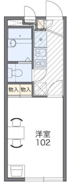 レオパレスアサヒ　アズールの物件間取画像