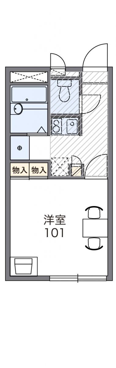 レオパレスエスペーロの物件間取画像