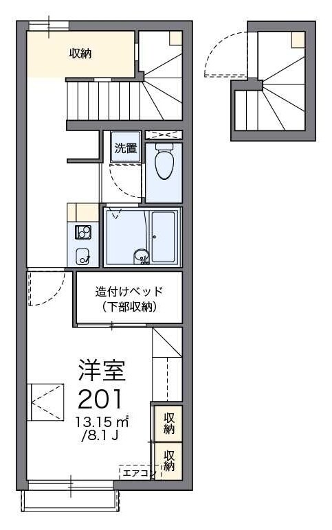 レオパレスみどりIIの物件間取画像