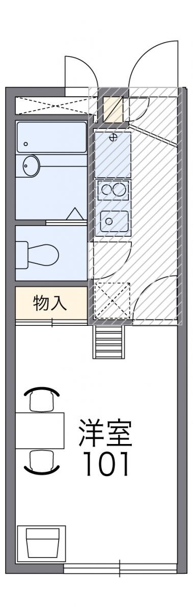 レオパレスコーポ御代川IIの物件間取画像