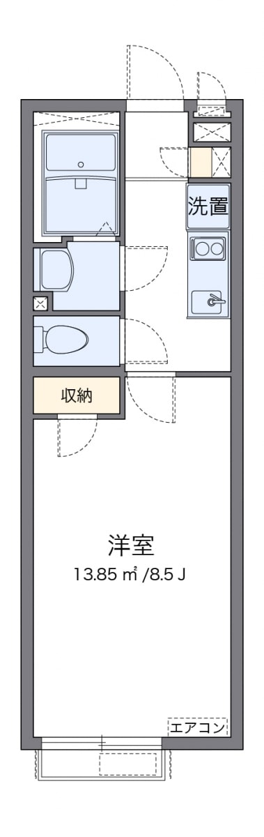 クレイノトウィンクルＤの物件間取画像