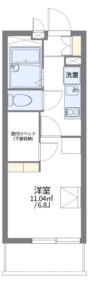 レオパレスサニーハイツの物件間取画像