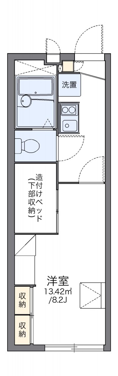 レオパレス大和田の物件間取画像