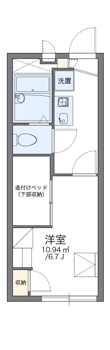 レオパレスマムトープの物件間取画像