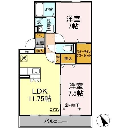 スプレールコートの物件間取画像