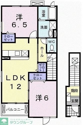 エスポワールの物件間取画像