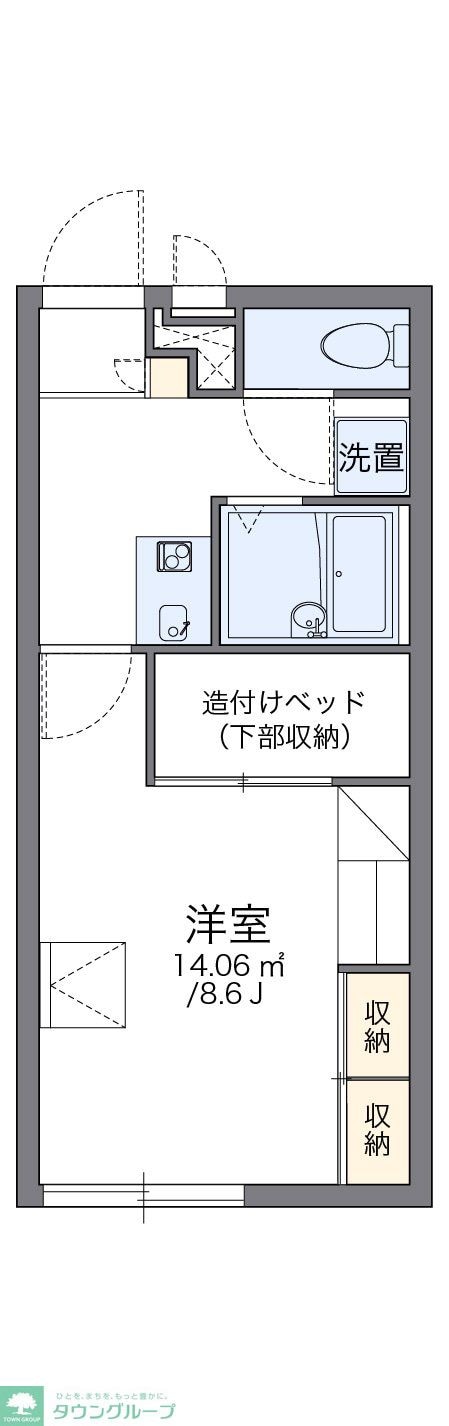 レオパレスＮＯＳＥの物件間取画像