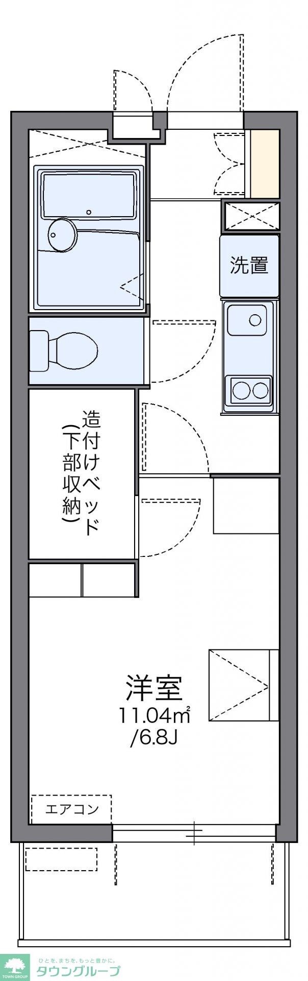 レオパレスクローバーの物件間取画像