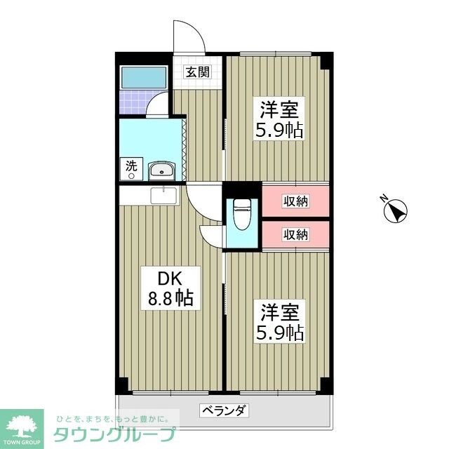 ハイム広尾の物件間取画像