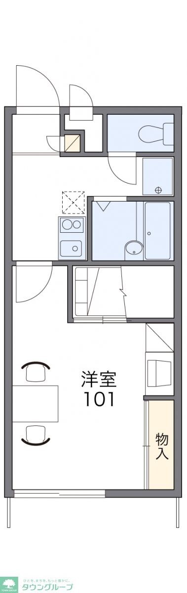 レオパレスリバーパーク花見川の物件間取画像
