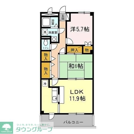 アカンサスＫの物件間取画像