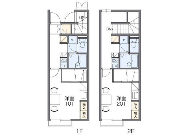 レオパレスブルーカナリアの物件間取画像