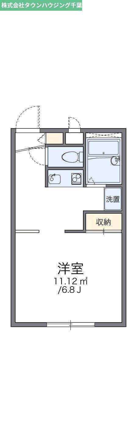 レオパレスクレストＤの物件間取画像