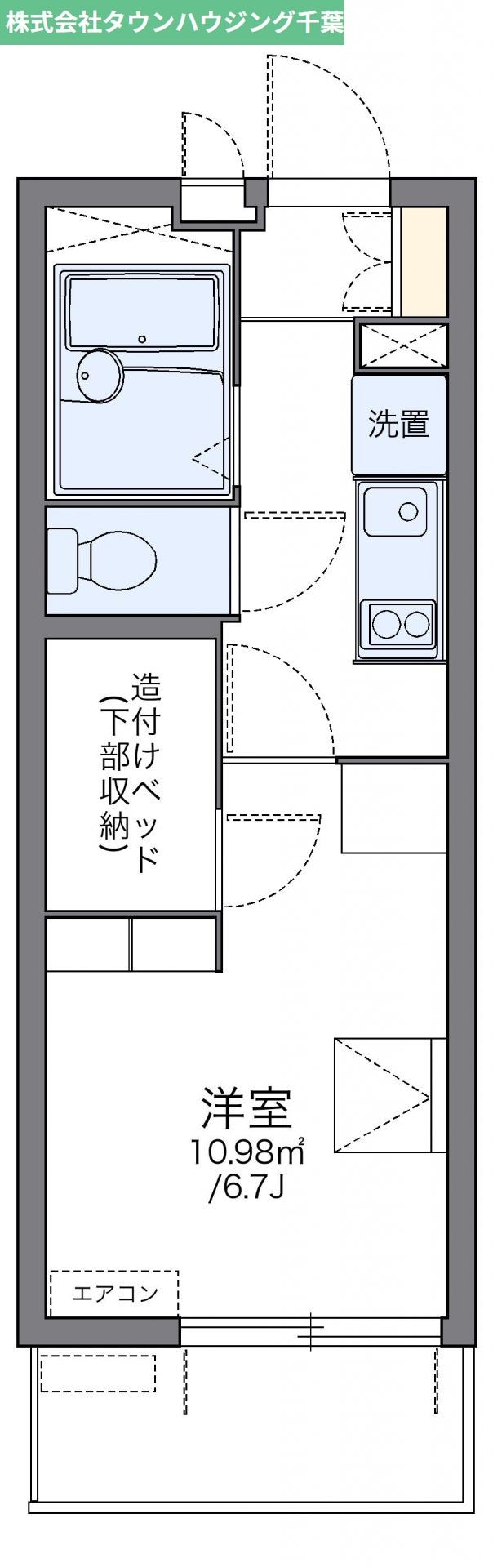 レオパレスクローバーの物件間取画像