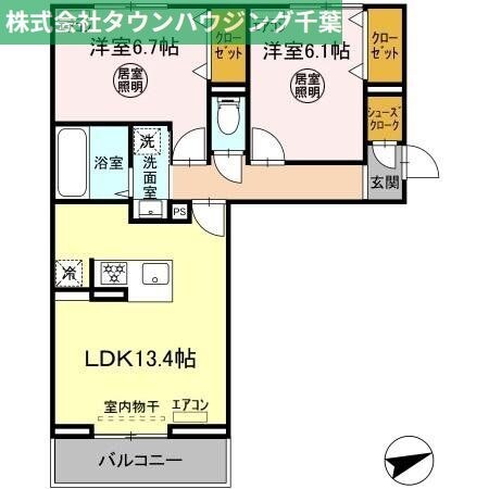 アルメリアBの物件間取画像