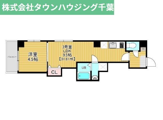 ベルテ千葉中央の物件間取画像