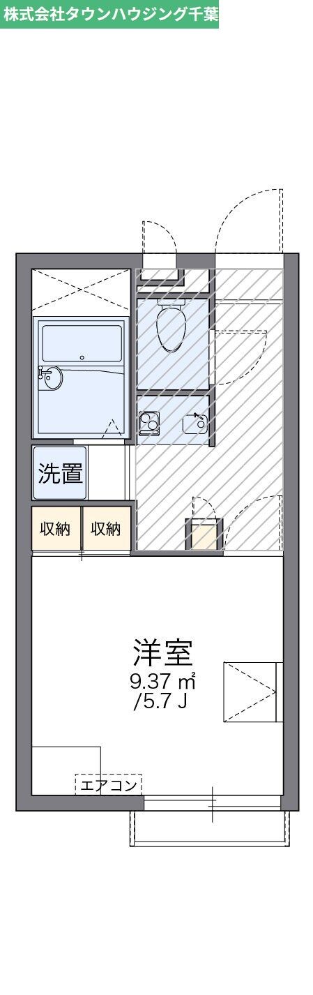レオパレスプレミール稲毛の物件間取画像