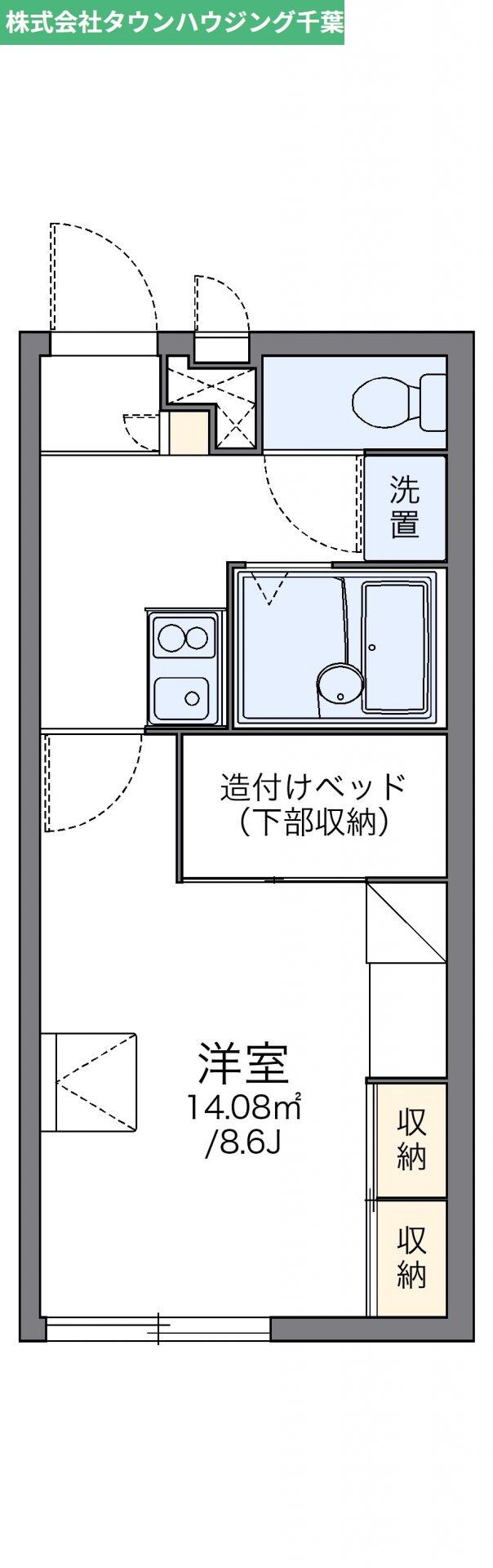 レオパレスユーカリが丘の物件間取画像