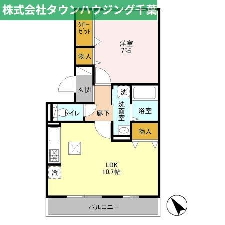 アールグレイＡ棟の物件間取画像