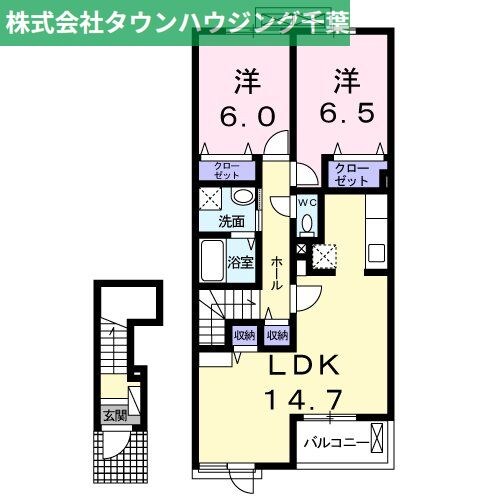 エスティーヌ　シャルム　Ａの物件間取画像